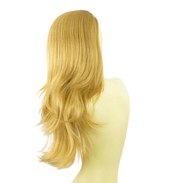 Demi-perruque blond doré 62cm ref 013 coiffure de soirée idéale - 4
