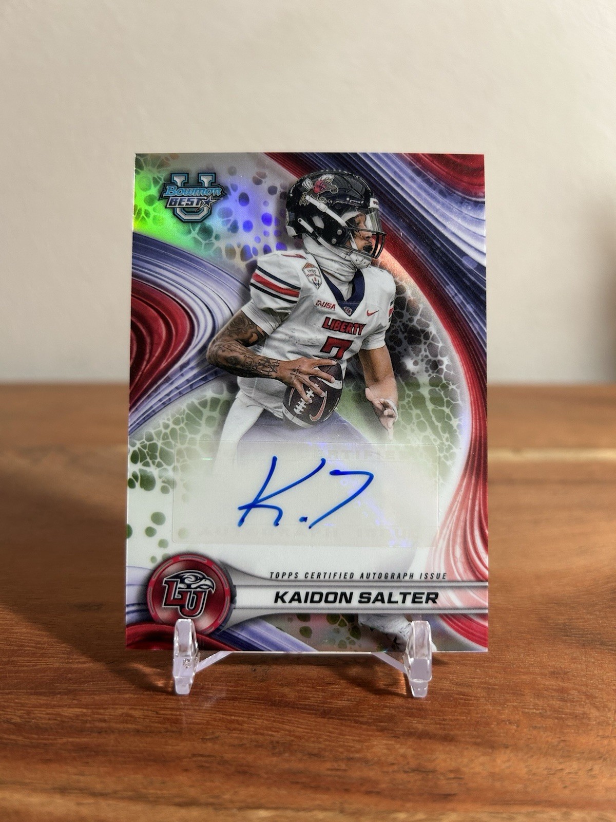 2024 Bowman Best University Kaidon Salter Best Of 2024 Auto #BOA-KS Liberty CU