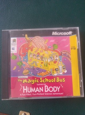 The Magic School Bus Explores The Human Body PC CD-ROM Retro Game 1994 Untested