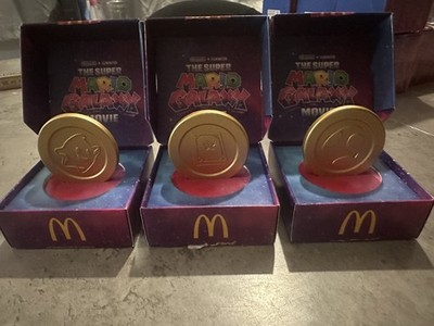 McDonalds 2026 Super Mario Galaxy Münzen 3 Coins NEU OVP