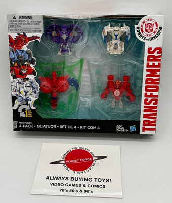 Mini Con 4-Pack Transformers Robots In Disguise RID Figure NEW