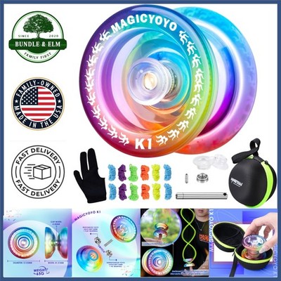 Yoyo Toy Set for Kids with Responsive Design, Glove, and 12 Replacement Strings