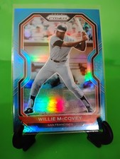 J5 2021 Panini Prizm - Tier II Willie McCovey #154 Carolina Blue Prizm