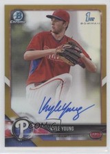 2018 Bowman Chrome Prospect Gold Refractor 10/50 Kyle Young #CPA-KY Auto c5r