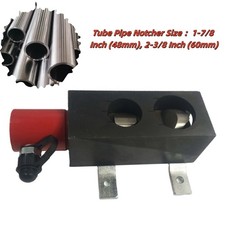 Air Hydraulic Tube Pipe Notcher Stainless Steel Pipes Cutting Knife 48/60MM