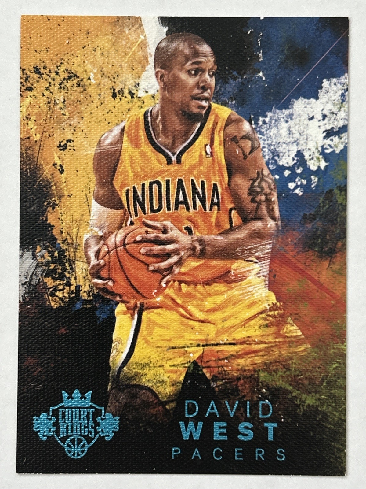 2014-15 Panini Court Kings Sapphire, David West #ed 3/25, Card #99