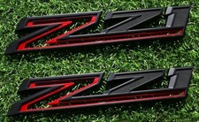 2 Pack 2019-2025 Z71 Emblem Decals Side Badges Compatible with Black Red
