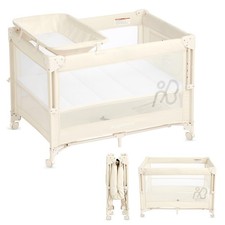 Baby Bassinet Bedside Crib, Pack and Play with Mattress, Diaper Changer, One-...