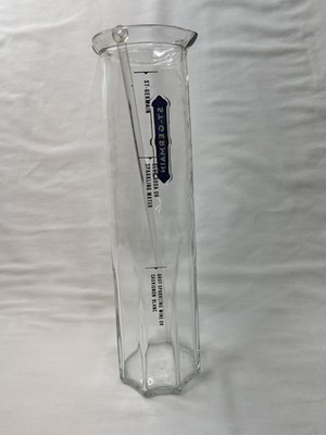 St Germain Liqueur~Glass Carafe~Elderflower Spritz/Cocktail~ 12'' tall 