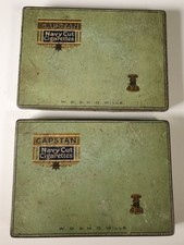 Capstan Navy Cut Cigarettes, produced by W. D. & H. O. Wills Vintage Tins x 2
