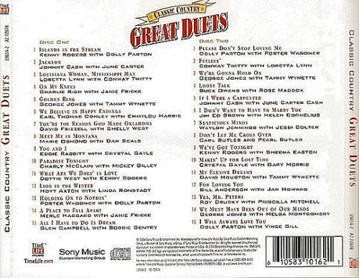 TIME LIFE Great Duets Classic Country 2 CD Set CD “LIKE NEW”BRAND NEW CASE - Image 1 of 2