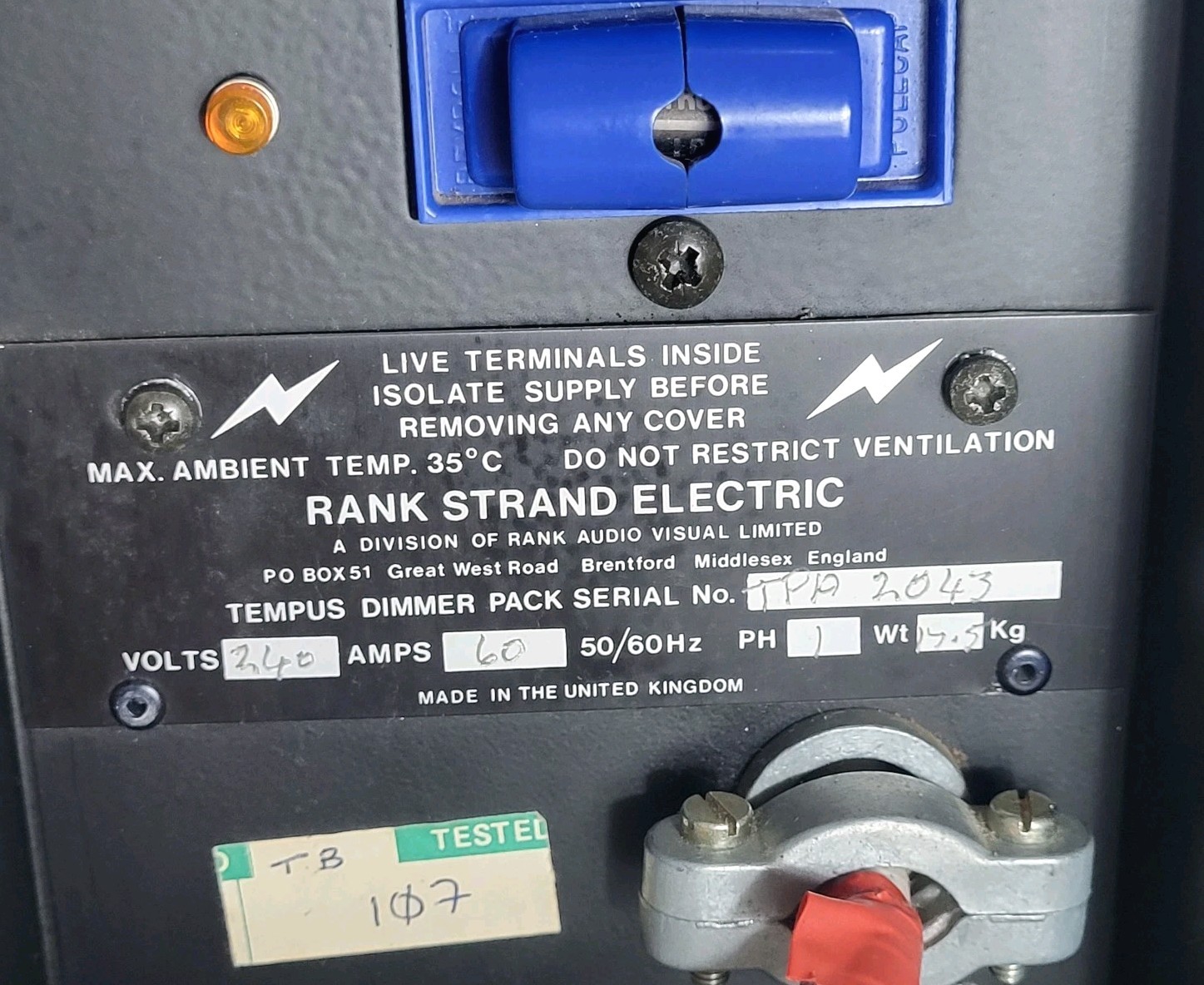 Rank Strand Tempus 10A/5 Lighting Dimmer Rack | eBay