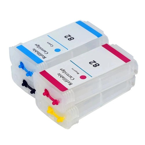 Refillable Ink Cartridge HP10 82 with Chip For Designjet 510 500 800 500Ps 800Ps - Photo 8/12