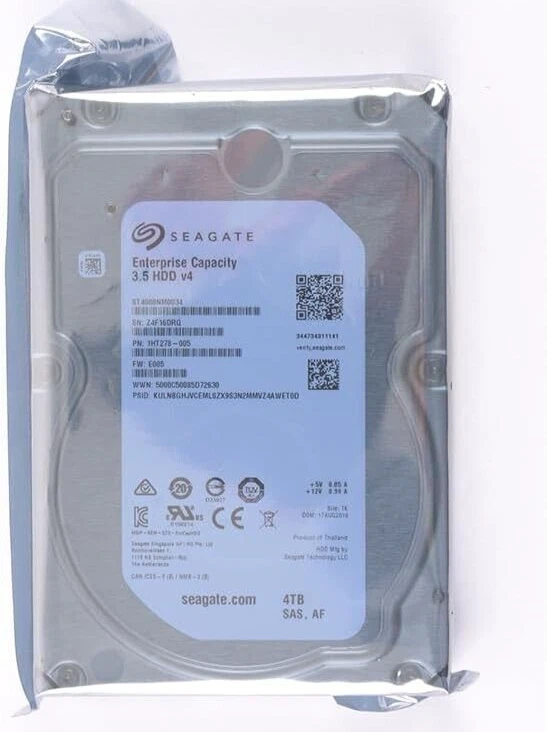 LOT OF 20 ST4000NM0034 Seagate 4TB 7200RPM SAS 12Gbps 128MB Cache (512e) 3.5-in - Image 2 of 2