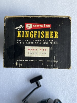 VINTAGE GARCIA KINGFISHER K-55 FISHING Spinning REEL MADE IN VINTAGE GARCIA KINGFISHER K-55 FISHING Spinning REEL MADE IN