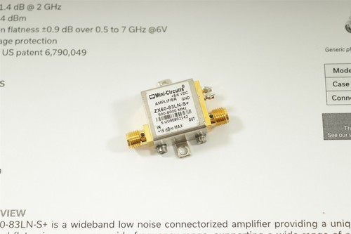 Amplificador Mini-Circuitos ZX60-83LN-S+ 0,5 a 8 GHz - Imagen 2 de 13