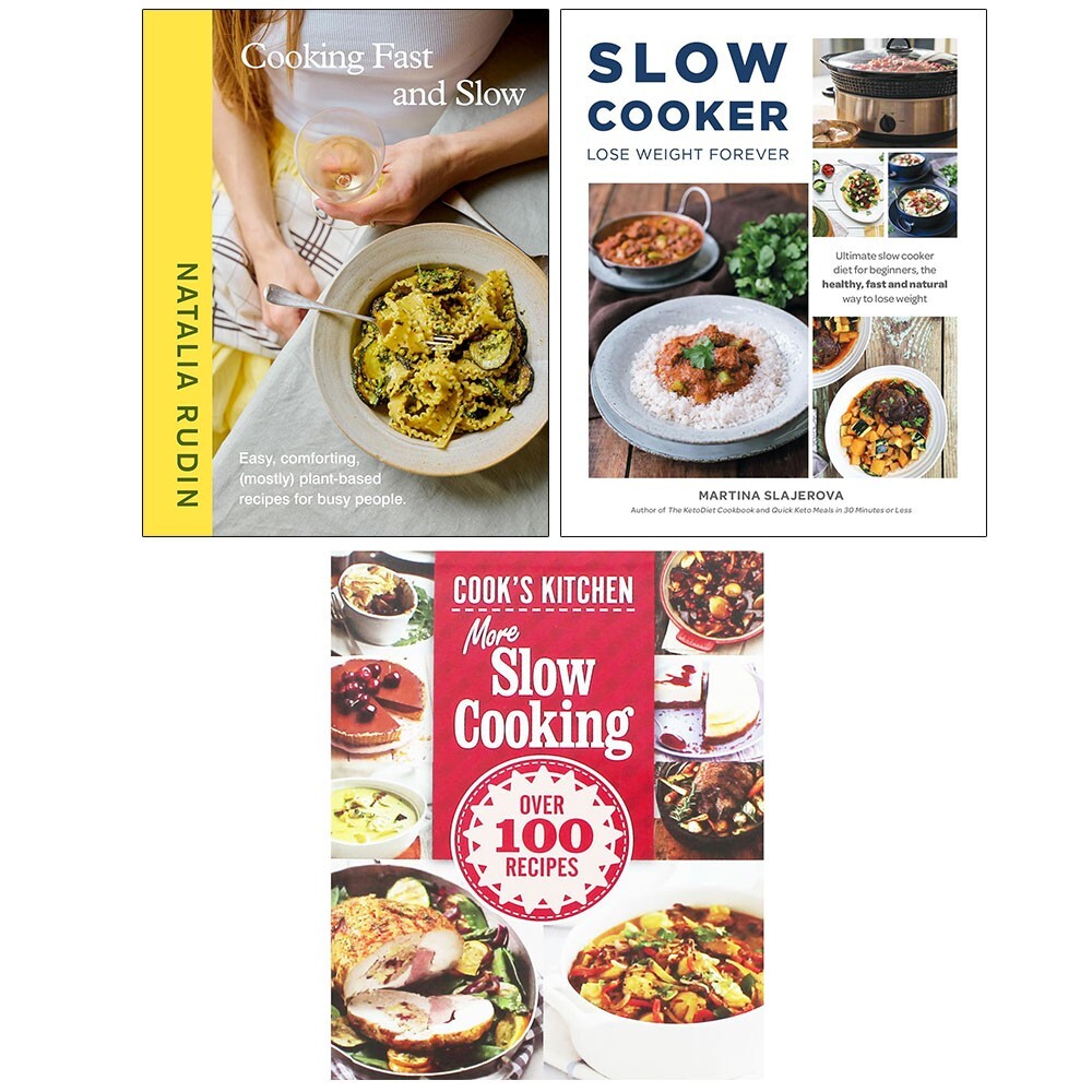 Cooking Fast Slow HB, Slow Cooker Lose Weight Forever, More Slow Cooking 3 Books