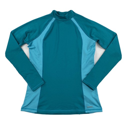 Long Sleeve Athletic Shirt Teal Size 