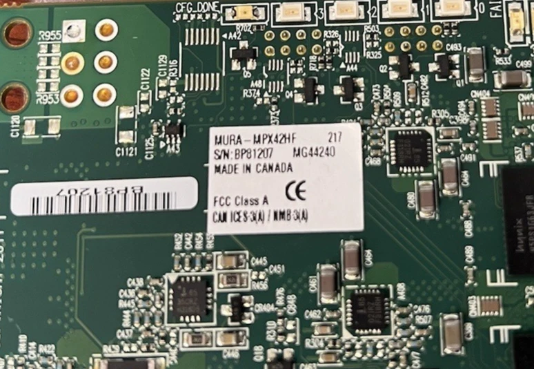 Matrox Mura-MPX42HF Mura MPX-4/4 PCIe Video Wall Controller Board S/N: BP81207 - Image 4 of 4