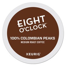 Eight O'Clock Colombian Peaks Coffee K-Cups, 24/Box