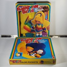 NEW VINTAGE 1983 Rainbow Brite Doll Carrier Color Pocket set Mattel Hallmark