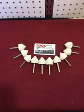 New 1/4” Shaft Mounted Stone Grinding Bit Cone/cylinder Shaped 20 Pack USA made