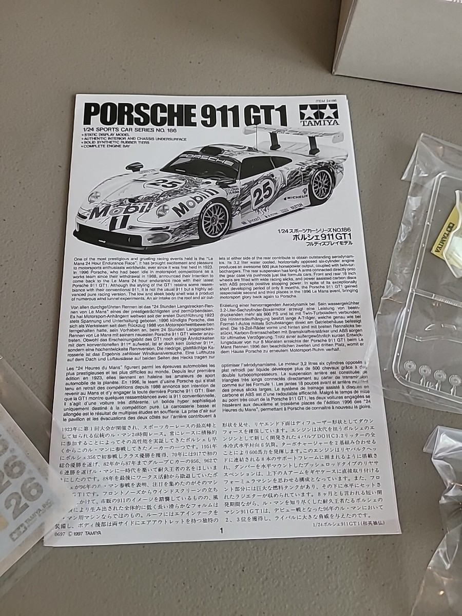 Tamiya 1/24 No.186 Porsche 911 GT1 | eBay