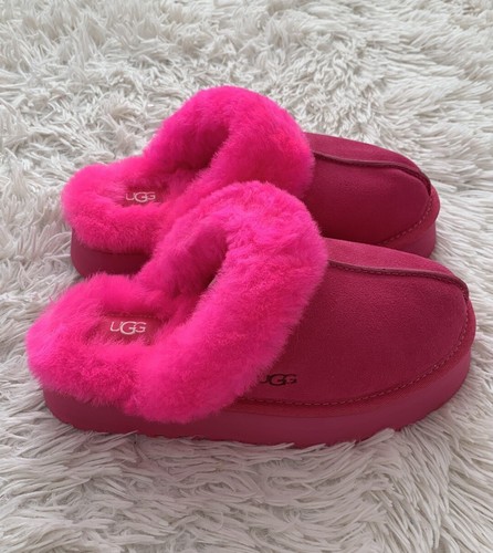 UGG DISQUETTE PLATFORM SLIPPERS WOMEN'S SIZE US 6, Euro 37 In Taffy Pink  194715793576 | eBay