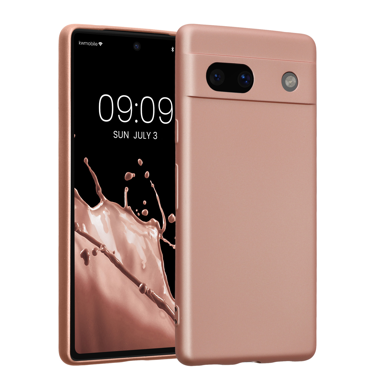 Удобный чехол для смартфона Google Pixel 7a Silikon Case металлическая задняя крышка 