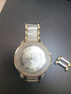 Techno Pave Men's Watch Men's Stone Row TECHNO PAVE Fashion