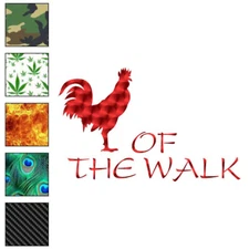 Cock Of The Walk , Vinyl Decal Sticker, 40 Patterns & 3 Sizes, #6519