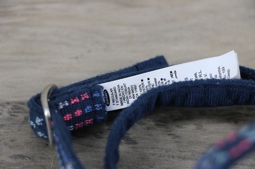 Old Navy Vintage Girls Skinny Navajo Cloth Belt Size 7 Regular Navy Blue Pink - Picture 5 of 5