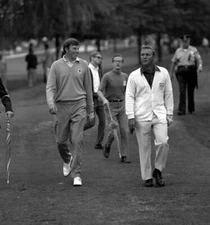 Golf 1971 Ryder Cup St Louis Great Britain Peter Ooosterhuis left - Old Photo