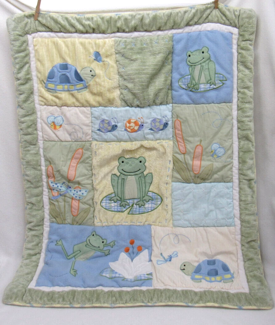 Frog Baby Blanket Quilt Kidsline