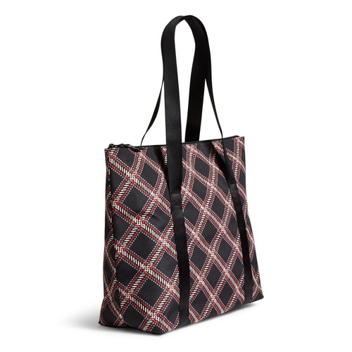 Vera Bradley Cooler Tote Bag Lined Mink Plaid NWT Tailgate Beach Party - Picture 2 of 2