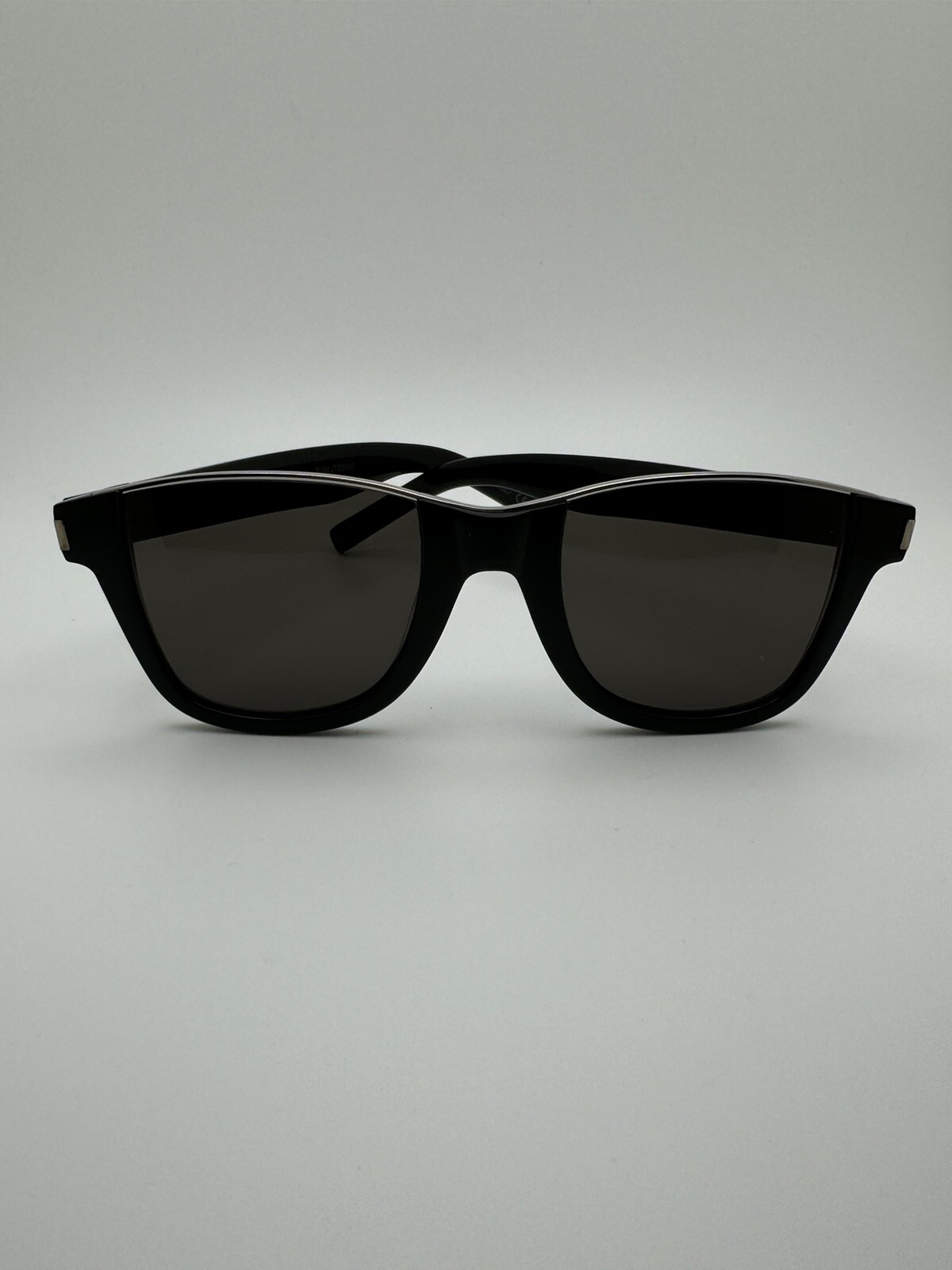 OCCHIALI DA SOLE YVES Saint Laurent SL 51 CUT 001 nero plastica quadrato lenti nere