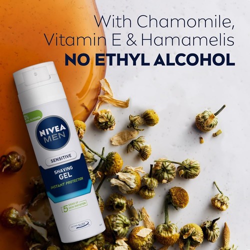 NIVEA MEN Sensitive Shaving Gel 200ml, Chamomile & Vitamin E - Free Delivery Au - Bild 7 von 7