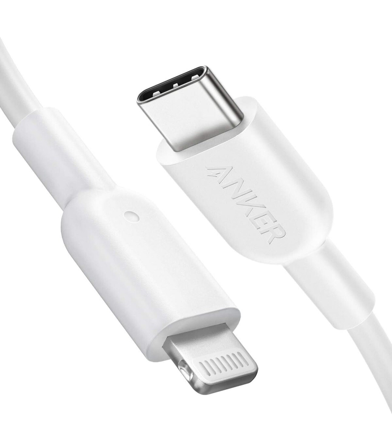 Anker USB C to Lightning Cable 6ft Apple MFi-Certified Charging (white)-image