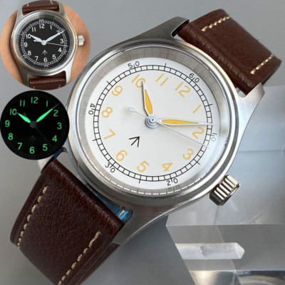 White/Black Vintage 36mm NH35 Auto Pilot Diver Watch Tandorio 20ATM Men Sapphire