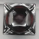 Vintage Anchor Hocking Glass Ashtray Royal Ruby Red Square 3-1/2"