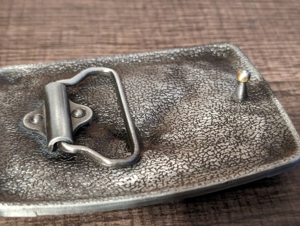 EAGLE SOARING Hebilla de cinturón antiguo color plata oscuro belleza sólido EE. UU. para hombres 3,75 i Foto 3 de 4