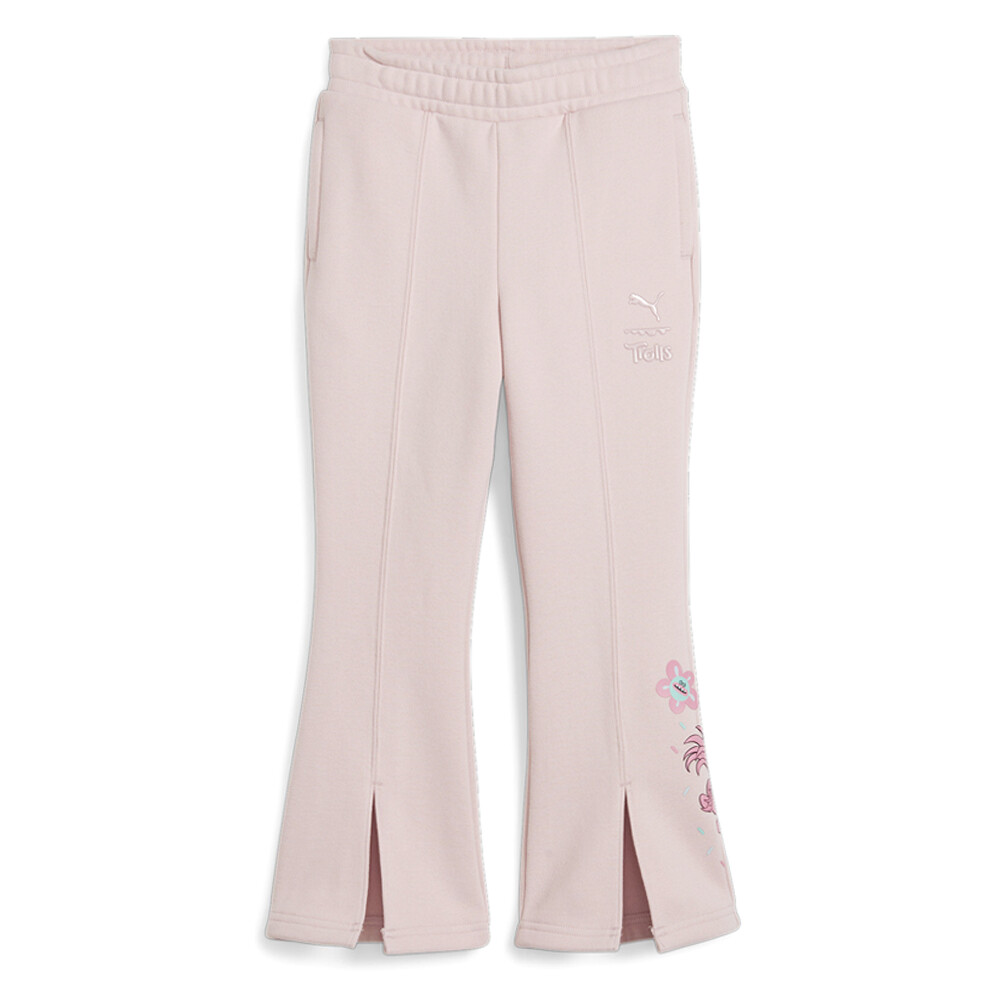 Расклешенные брюки Puma Tro X для маленьких девочек Розовые повседневные спортивные штаны 62738749