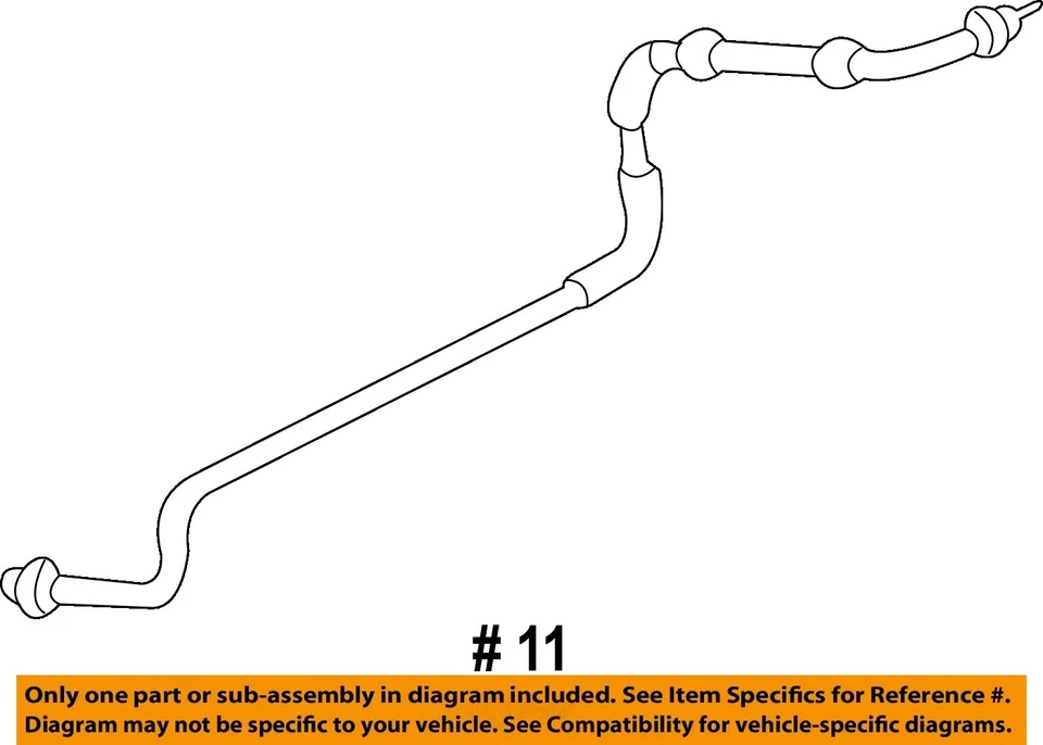 Condensador Ford OEM 04-08 F-150, líneas de compresor-manguera de aire acondicionado 7L3Z19835A Foto 2 de 2