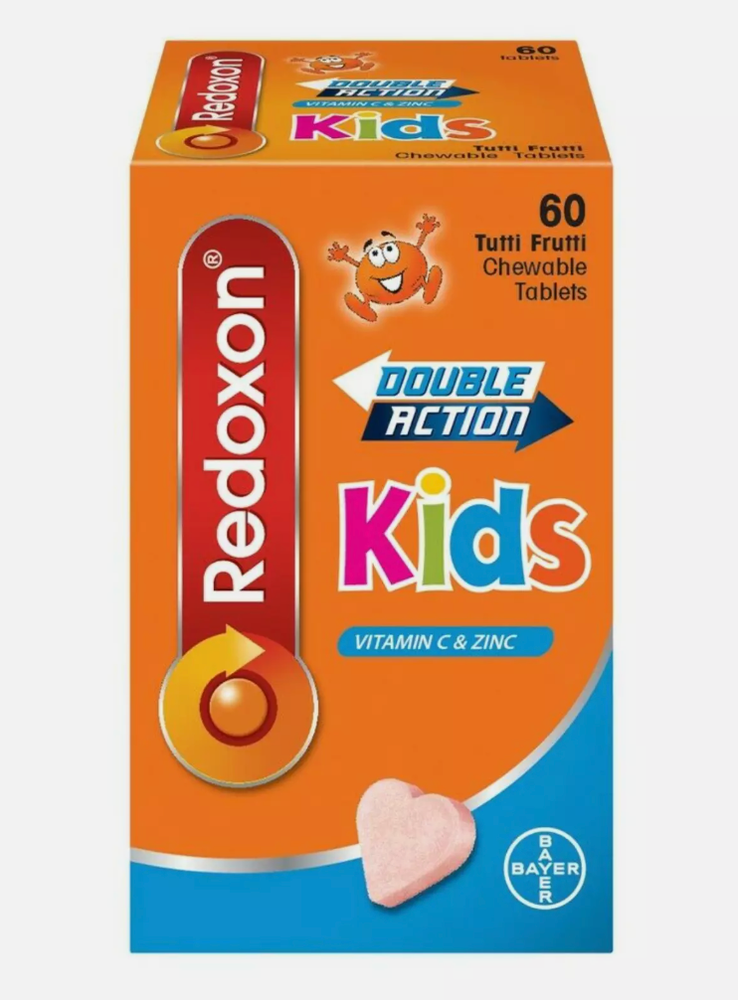 3 boxes Redoxon Double Action Kids Vitamin C & Zinc 60's 100% Original Fast Ship