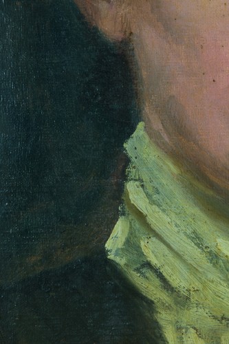 Ancien tableau beau portrait de jeune femme impressionniste es. Manet Degas hst - Photo 6/13