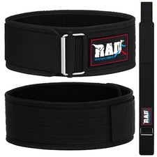 SelfLocking Weight Lifting Belt Premium Gym Belt Bodybuilding Back Support RAD