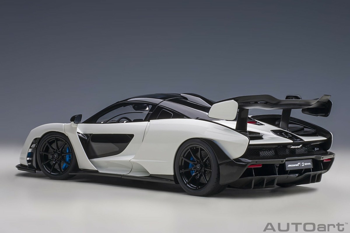 McLAREN SENNA vision pure white COMPOSITE 1:18 by AUTOART