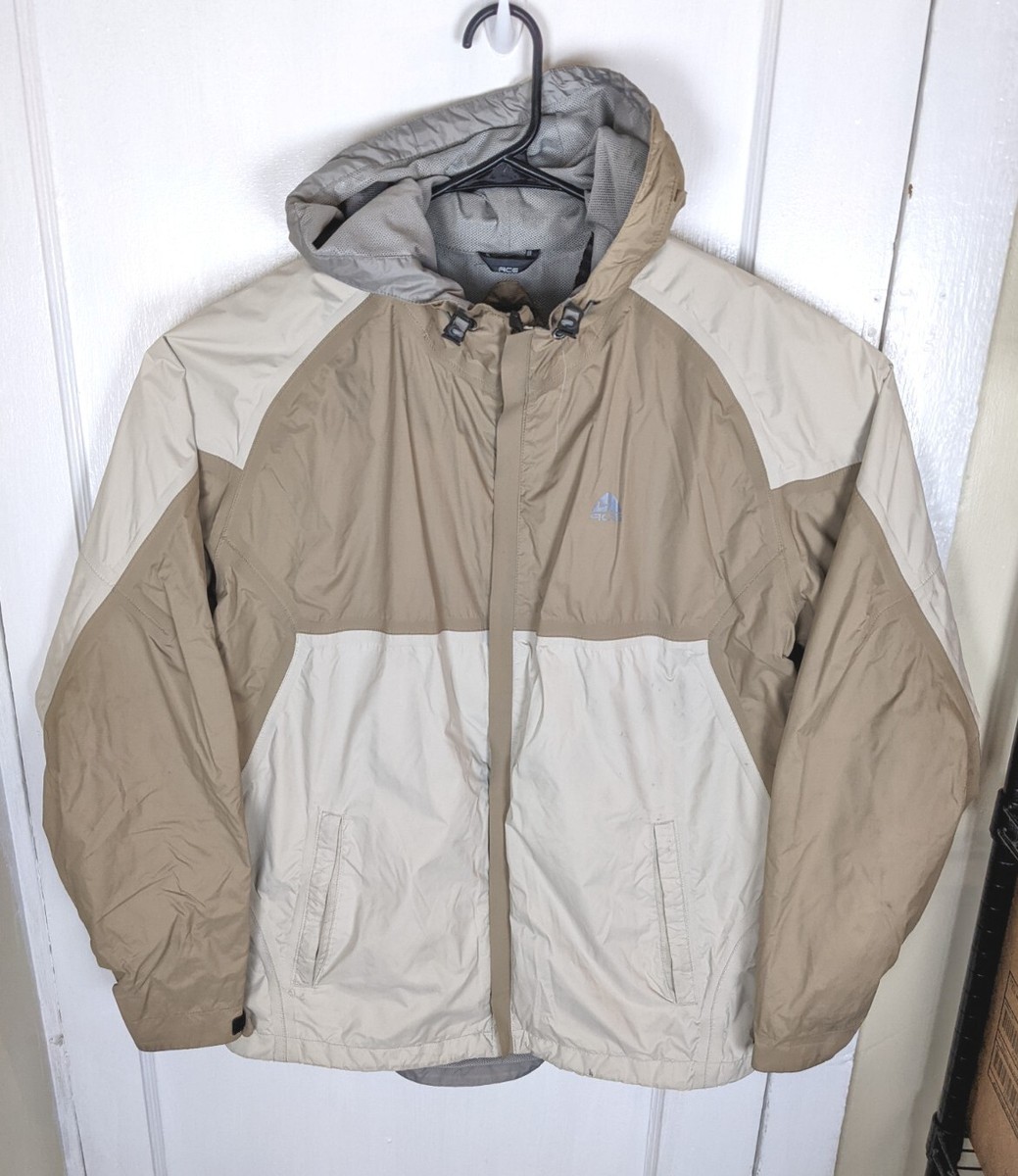 Vintage Y2K Nike ACG Layer 3 Parka Shell Beige Hooded Earth