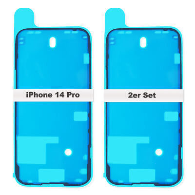 2x iPhone 14 Pro Rahmen LCD Display Kleber Dichtung Klebefolie Wasserdichtung