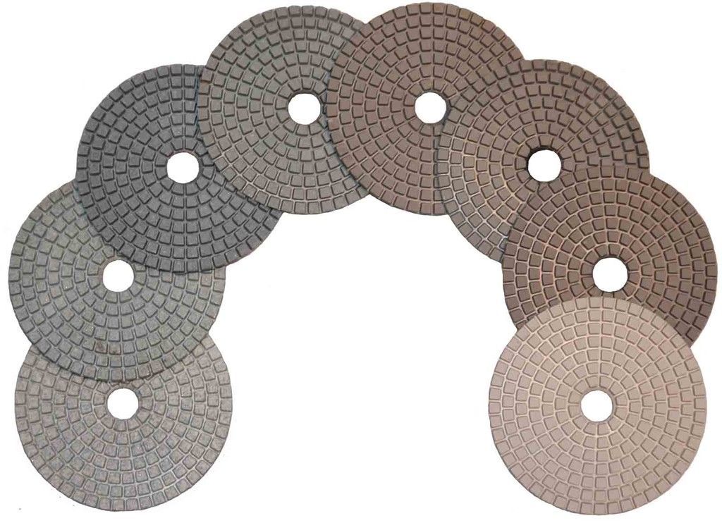 STADEA 4" Diamond Polishing Pads Grit 200  Wet/Dry Pad